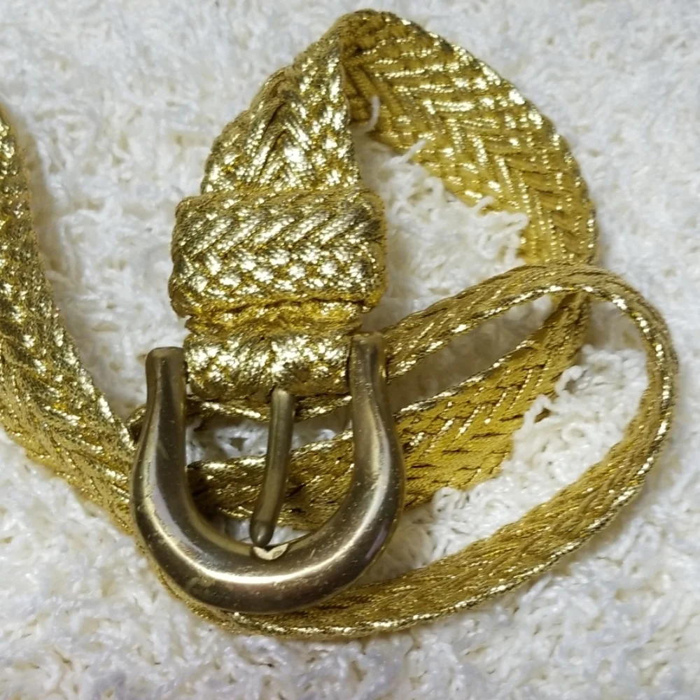 Gold braided Solid Brass Buckle 2